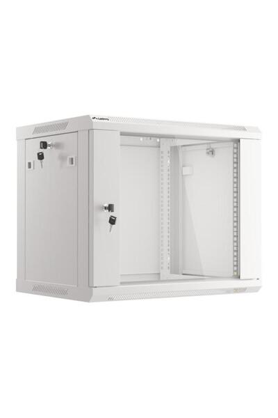 Lanberg Dulap rack de perete 19 " 9U 600x450 mm cu ușă de sticlă, gri V2
