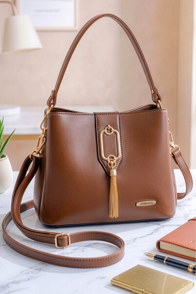 Lifonbag Γυναικεία τσάντα χειρός και ώμου με 4 θήκες, φερμουάρ και 2 λουράκια...