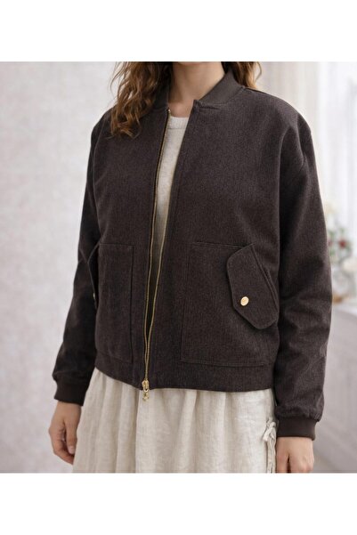 TUGBA COLLECTION Yeni Sezon Mevsimlik Şık ve Sade Denim Ceket