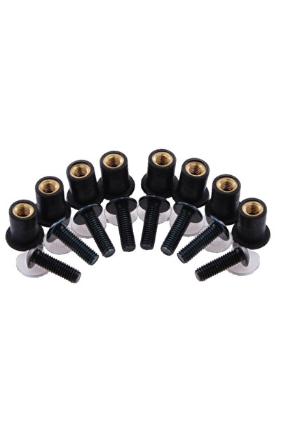 WMX Set 8 suruburi prindere parbriz moto