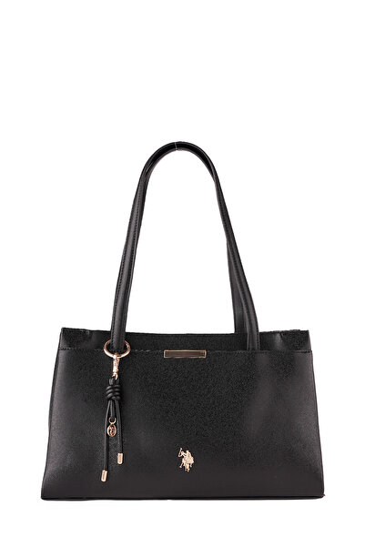 U.S. Polo Assn. U.S. Polo Assn., Τσάντα Ώμου, Μαύρη, με λογότυπο, για γυναίκες
