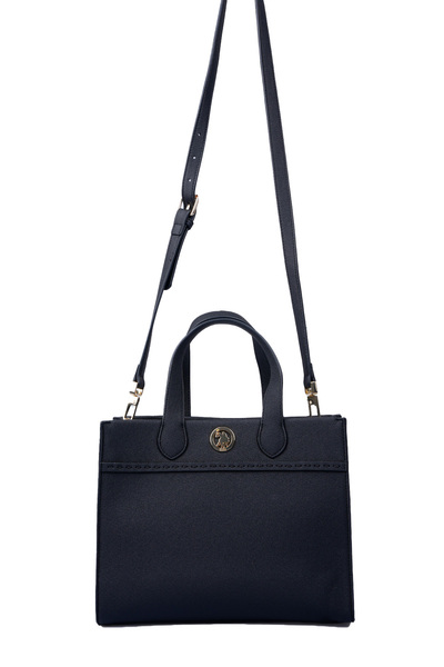 U.S. Polo Assn. Τσάντα tote, μαύρη, με λογότυπο, για γυναίκες