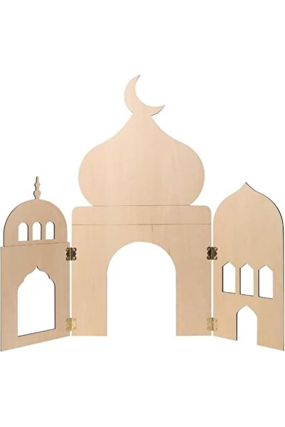 Al Raied ARS® Wooden Mosque Decoration Pop Up Masjid | Eid Ramadan Decoration...