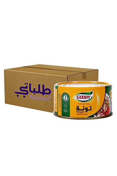 Goody تونة في زيت دوار الشمس - حجم كبير 185 جرام - علبة تحتوي على 48 علبة