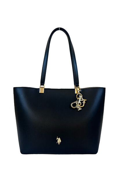 U.S. Polo Assn. Τσάντα tote, μαύρη, με λογότυπο, για γυναίκες