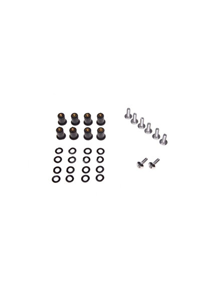 WMX Set 8 suruburi prindere parbriz moto filet M5 x 0.8