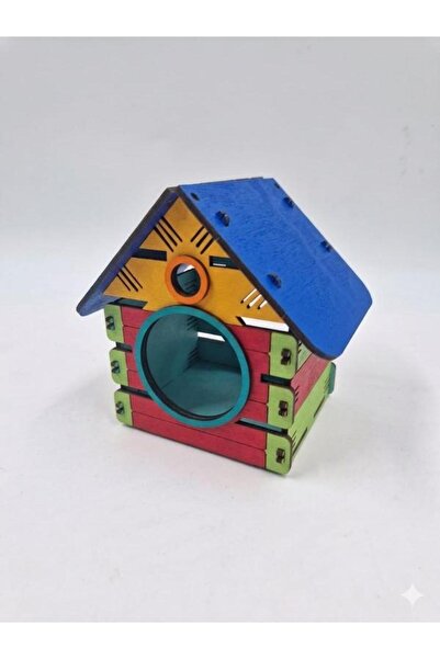 Mu Art Ahşap Ahşap Kuş Yuvası Evi Boyanabilir (Etkkinlik İçin) 12 Cm X 12 Cm ...