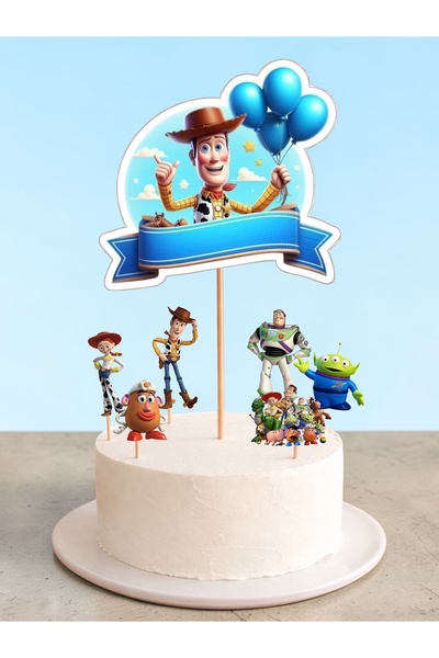 Sinem Gift Oyuncak Hikayesi Doğum Günü Concept - تزيين الكيك من Oyuncak Hikay...