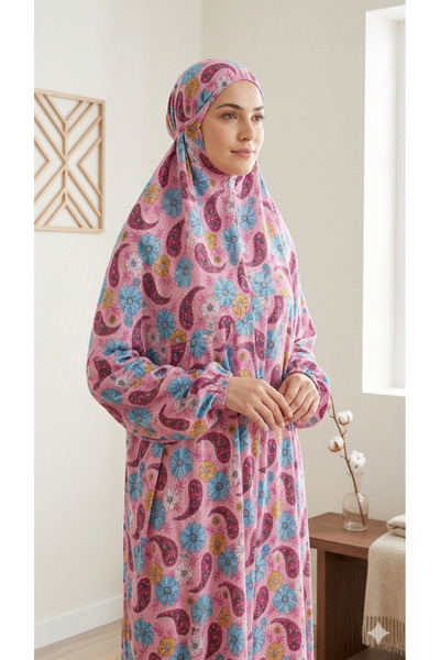 Maison Emarat لباس الصلاة / نمازي / ليب صلاح مع الخمار المتكامل