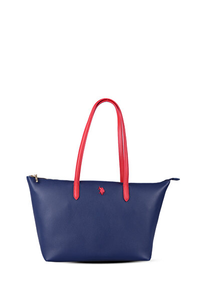 U.S. Polo Assn. Τσάντα tote, ναυτικό μπλε-κόκκινο, με λογότυπο, για γυναίκες