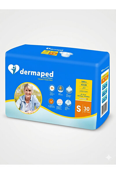Dermaped YETİŞKİN HASTA BEZİ BEL BANTLI S BEDEN 30'LU