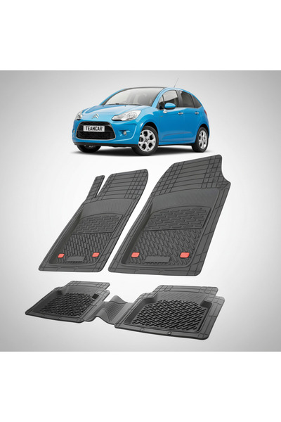 TEAMCAR Πατάκια Μοκέτας Citroen C3 Hatchback 5 Πόρτες Gen2 Συμβατά 2010-2016 ...