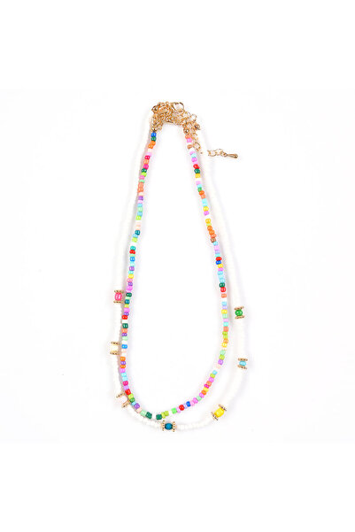 Meli Melo Paris Set 2 coliere cu margele multicolore