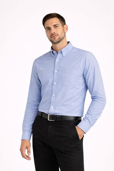 DORMEN Uzun Kol Klasik Erkek Regular Fit Gömlek 7607