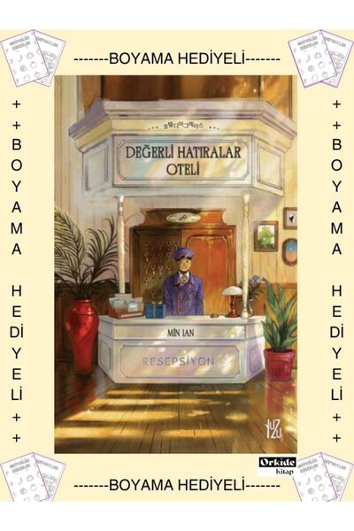 Yuzu Kitap Boyamalı - Değerli Hatıralar Oteli, Min Lan ( Kore Tarzı Fantastik...