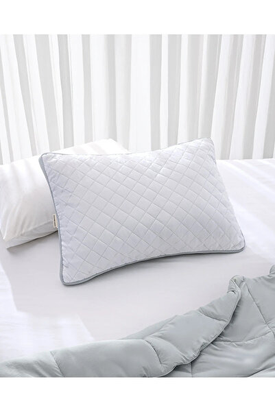 Madame Coco 2-Piece Air Conditioned Pillow - White/Light Gray - 50X70 cm