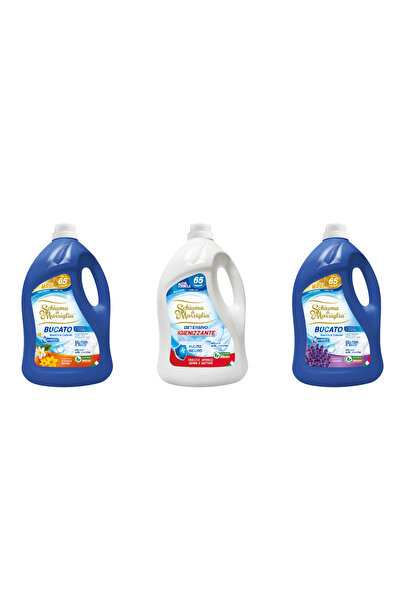 Schiuma di Marsiglia BUCATO detergent rufe 3 x 5L (15L), Arancio + Igienizant...