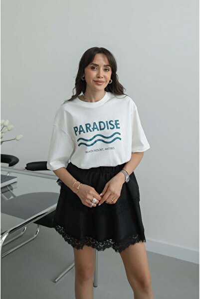 Havoş Μπλουζάκι με στάμπα Ecru Paradise