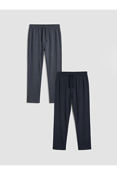 LC Waikiki Gulis store - navy blue men's pajama bottoms with elastic waist, 2...