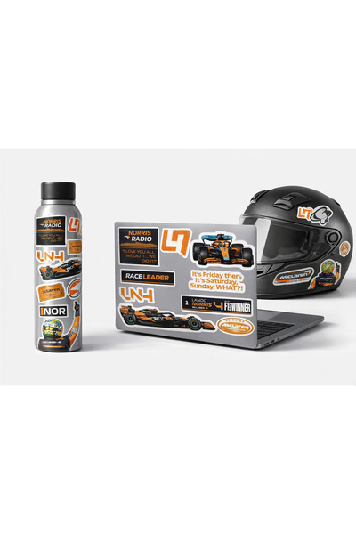 Limitless Design F1 Lando Norris Sticker Set 22X30 cm – Mclaren Formula 1