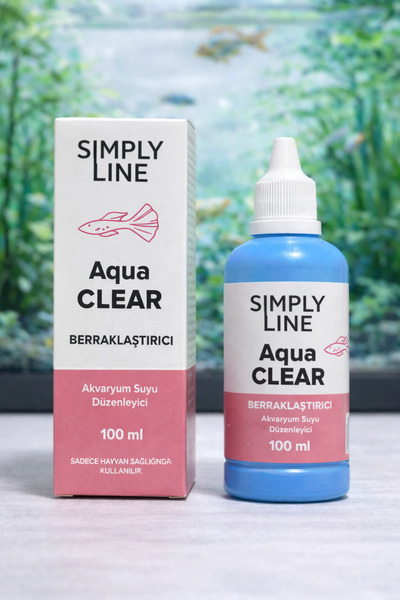 simply line Aqua clear Akvaryum Suyu Berraklaştırıcı - Etkili Hızlı Çözüm (Ba...