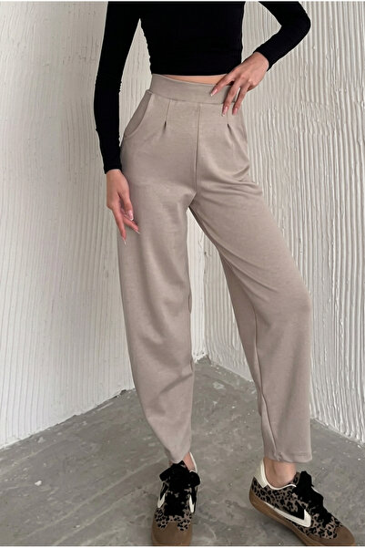 MAİMODA Women's High Waist Modal Harem Pants