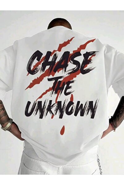 Joetsu God Luck Printed Oversize Women'S/Men's Unisex White Tshirt