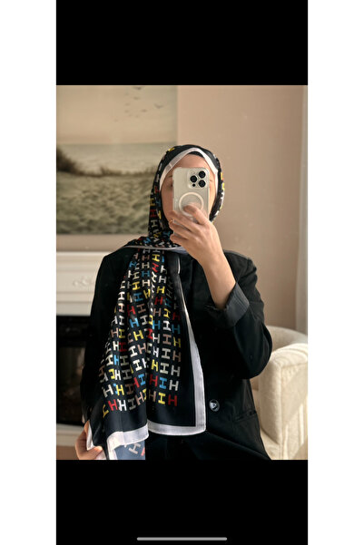 BUSCARFS Black Sport Voile Shawl