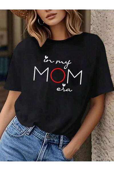 Joetsu Μπλουζάκι Unisex με στάμπα MOM σε μεγάλο μέγεθος για γυναίκες/άντρες