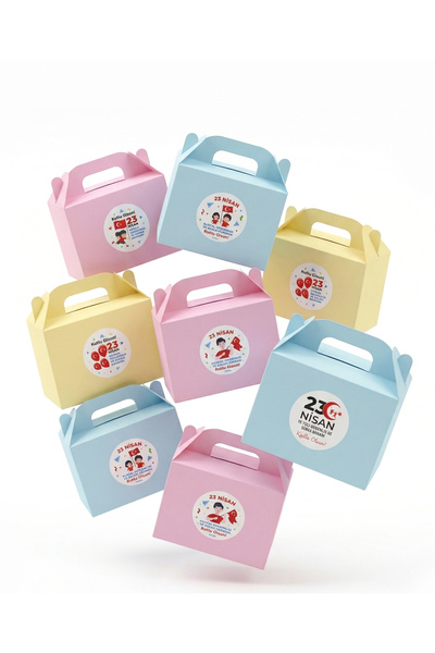 repro design Σετ γιορτής 23 Απριλίου - 9 έγχρωμα κουτιά παρουσίασης + 9 αυτοκ...