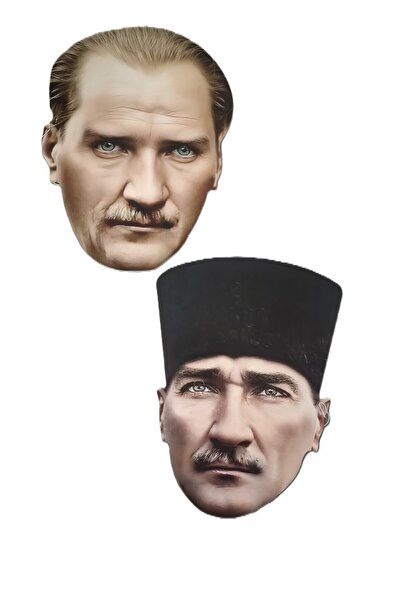 şahane parti Ataturk Mask Set of 2 April 23 May 19 November 10 Event