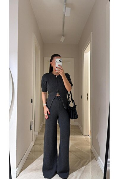 LADY SHOPPING Σετ Πλεκτών με Διπλό Φερμουάρ AZELİA