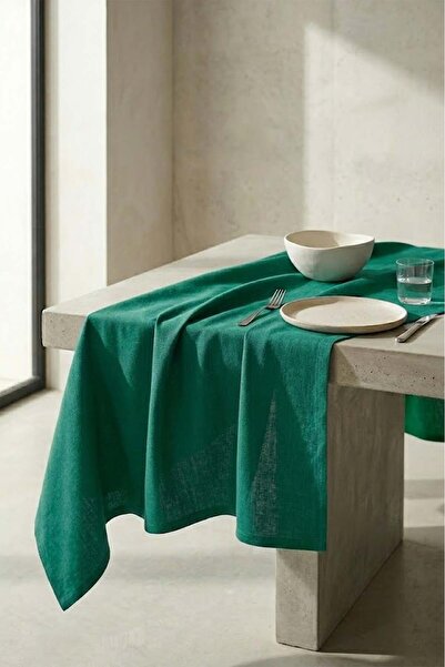 United Colors of Benetton Be-28459-Gr 100% Cotton Green Plain 40*140 cm Runner