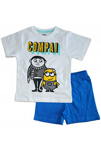 Minions Καλοκαιρινές πυτζάμες με κοντά μανίκια, βαμβακερές, Compai