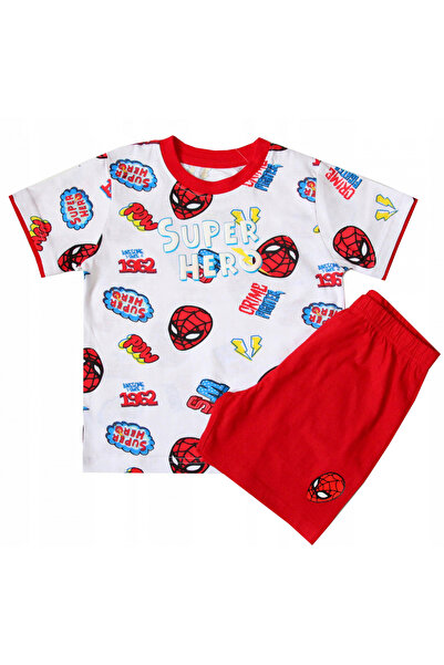 SPIDERMAN Καλοκαιρινές πυτζάμες με κοντά μανίκια, βαμβακερές, Σούπερ Ήρωας