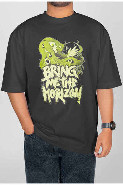 buzagi tasarım ürünleri Bring Me the Horizon Digital Print Oversize Unisex T-...