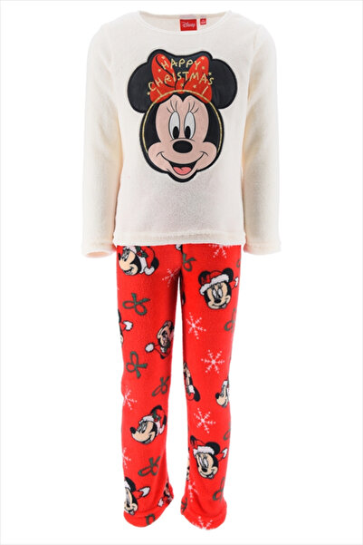 Minnie Mouse Χαρούμενες Μακρυμάνικες Φλις Πιτζάμες Disney