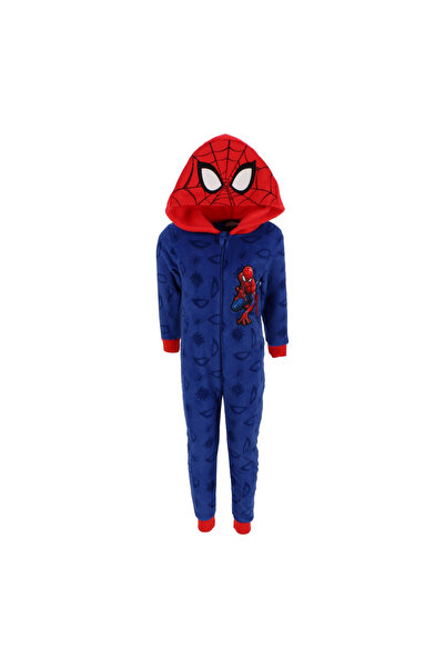 SPIDERMAN fleece overall-style pajamas