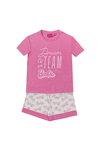 Barbie Καλοκαιρινές πυτζάμες, κοντομάνικες, βαμβακερές.