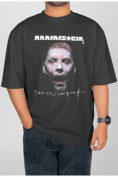 buzagi tasarım ürünleri Rammstein Digital Print Oversize Unisex T-Shirt