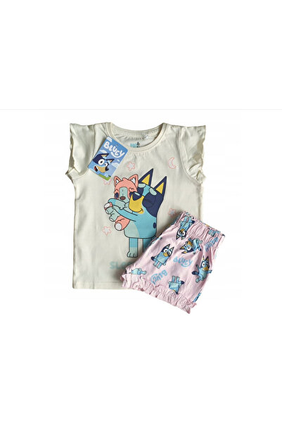 bluey Καλοκαιρινές πυτζάμες με κοντά μανίκια, βαμβακερές.