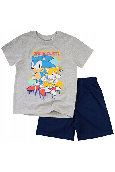 Sonic Summer pajamas with short sleeves, cotton, Game Over
