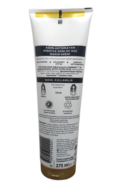Pantene Repairing and Protective Hair Care Cream 275 ml X 3 Pcs
