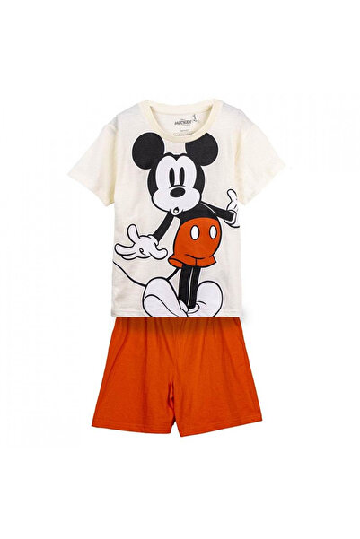 Disney Mickey Mouse Καλοκαιρινές πυτζάμες, κοντά μανίκια, βαμβακερές, Μίκυ Μάους