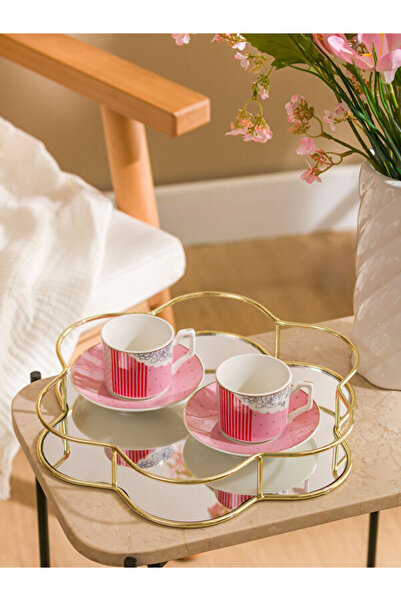 LC Waikiki I Printed 2-Person Porcelain Coffee Cup Set 90 ml from Freezen Store