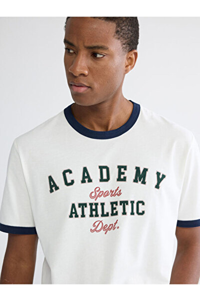 LC Waikiki Zero Roba Collar Printed Combed Cotton Men's T-Shirt from Uzg Stor...