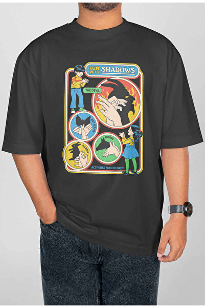 buzagi tasarım ürünleri Trust in God Digital Print Oversize Unisex T-Shirt