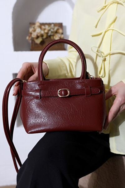 BALANZ ΓΥΝΑΙΚΕΙΑ ΤΣΑΝΤΑ ΧΕΡΙΟΥ ΚΑΙ ΩΜΟΥ ΧΡΩΜΑ ΜΠΟΡΝΤΟ ΜΕ ΧΡΥΣΗ ΠΟΡΠΗ, ΚΟΜΨΟΣ ...