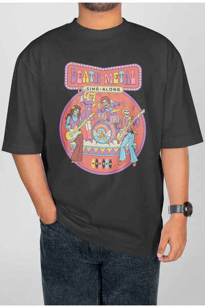 buzagi tasarım ürünleri Pyroknesis Digital Print Oversize Unisex T-Shirt