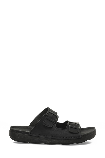 Polaris 408055.M Μαύρες ανδρικές παντόφλες